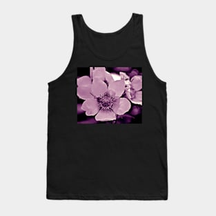 Glacier National Park Wild Flowers, black and white Tank Top